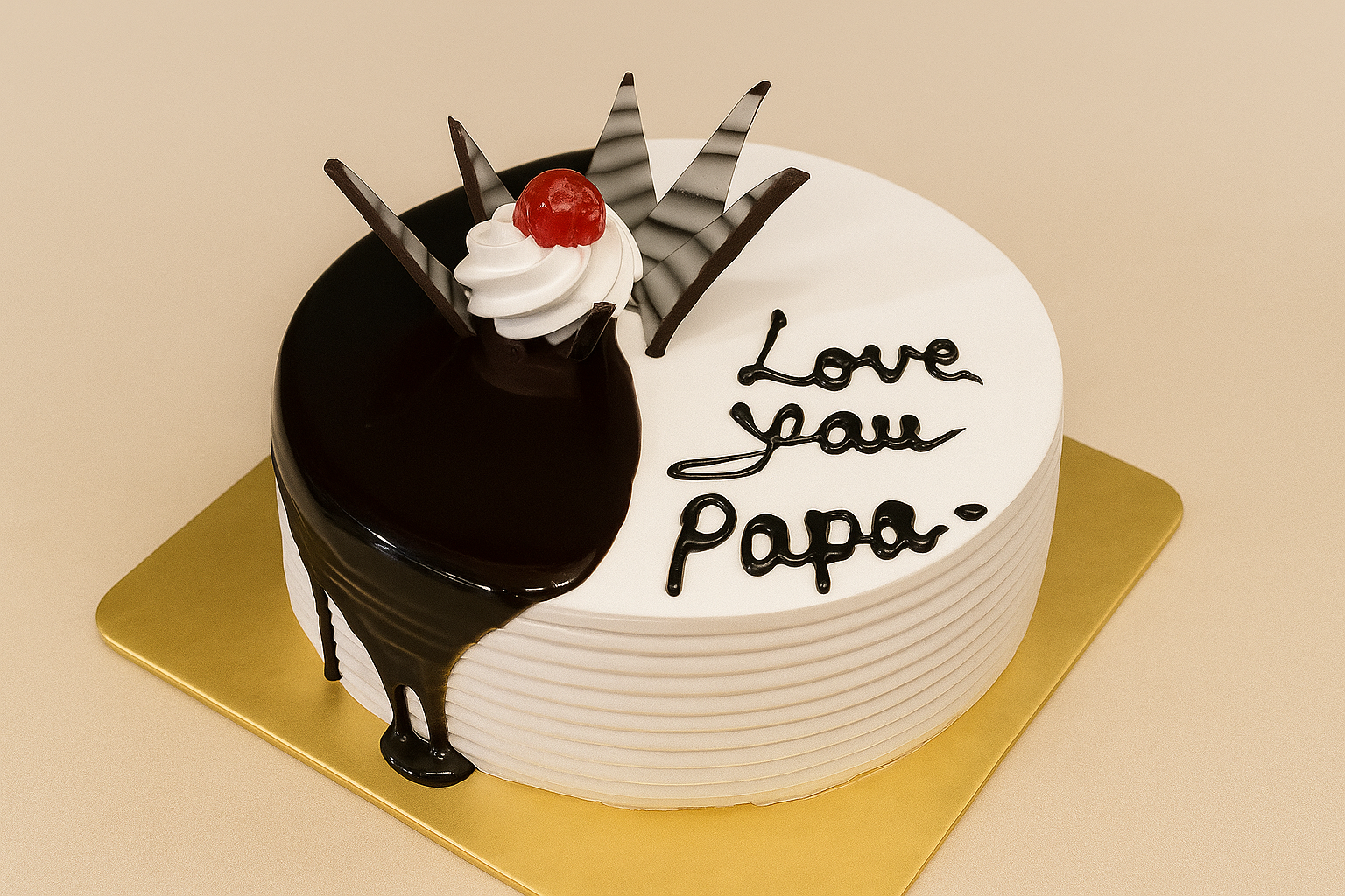 Choco Vanilla Father's Day Cake